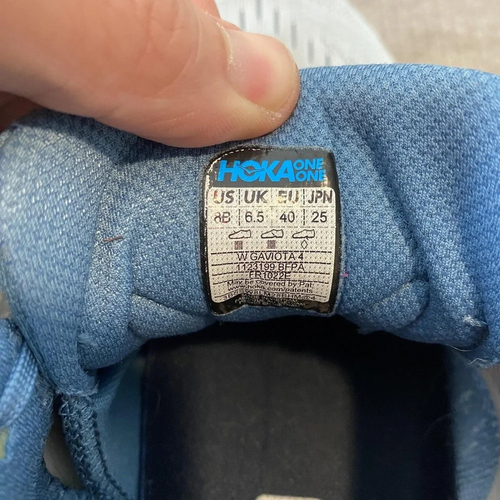Hoka One One Gaviota 4‎ Shoes Womens Size 8 Blue Mesh Cushioned 1123199 BFPA
